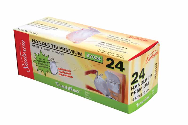 Trashrac 3 gal. Trash Bags Handle Tie 24 pk Ace Hardware