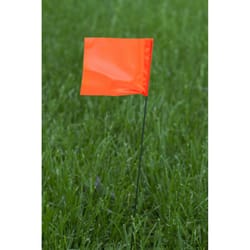 C.H. Hanson 21 in. Fluorescent Orange Marking Flags Polyvinyl 100 pk