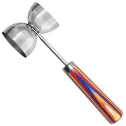 Totally Bamboo Marrakesh Multicolored Stainless Steel/Wood Double Jigger