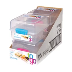 Sistema Klip It 169.07 Oz Clear Food Storage Container - Pack Of 2