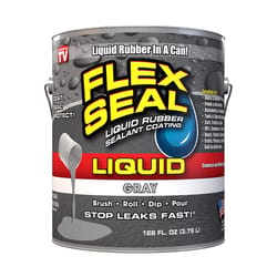 Flex Seal Family of Products Flex Seal Gray Liquid Rubber Sealant Coating 128 fl. oz.