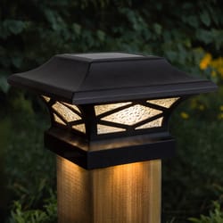 Classy Caps Solar Powered 1 W LED Post Cap Light 1 pk