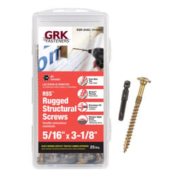 GRK Fasteners 5/16 in. X 3-1/8 in. L Star Round Head W-Cut Structural Screws