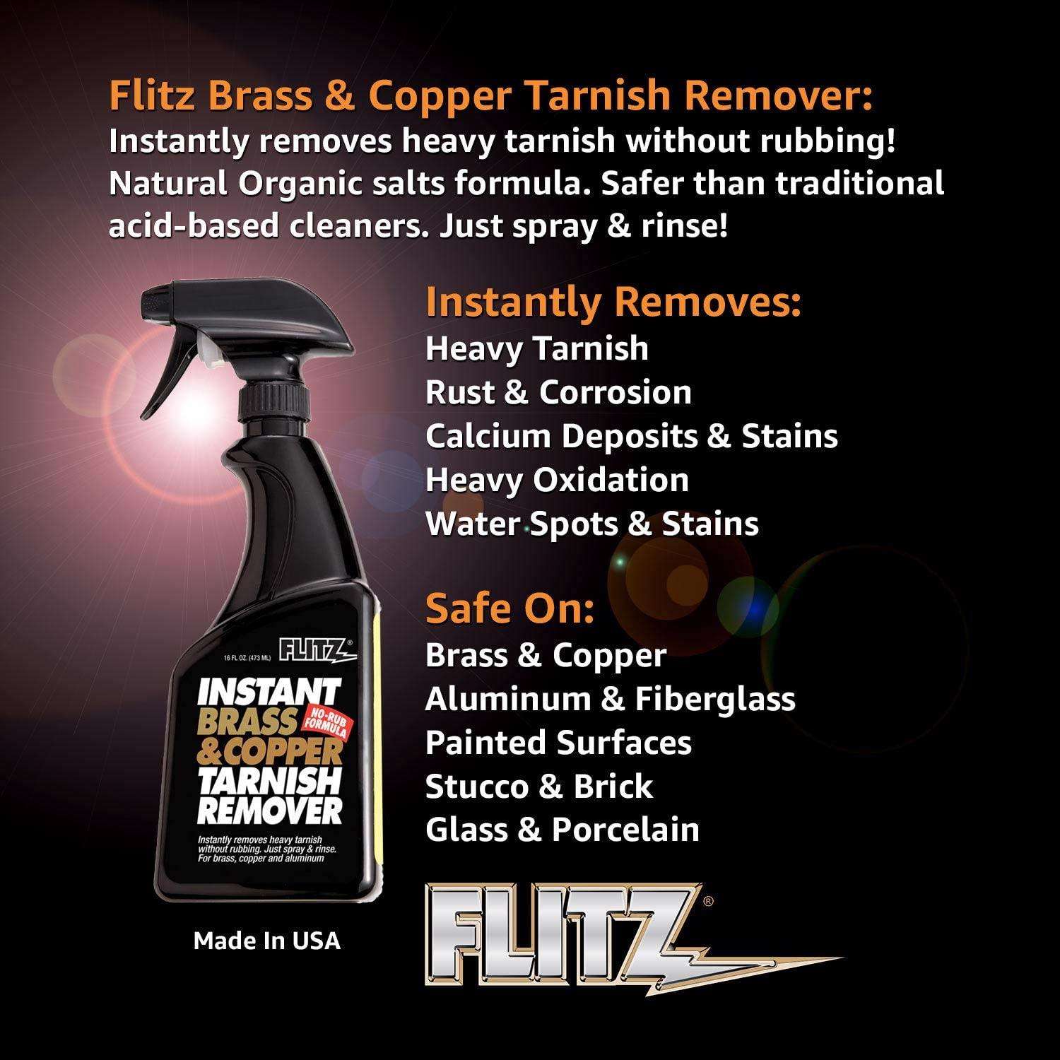 Flitz Brass Cleaner  Instant Brass & Copper Tarnish Remover