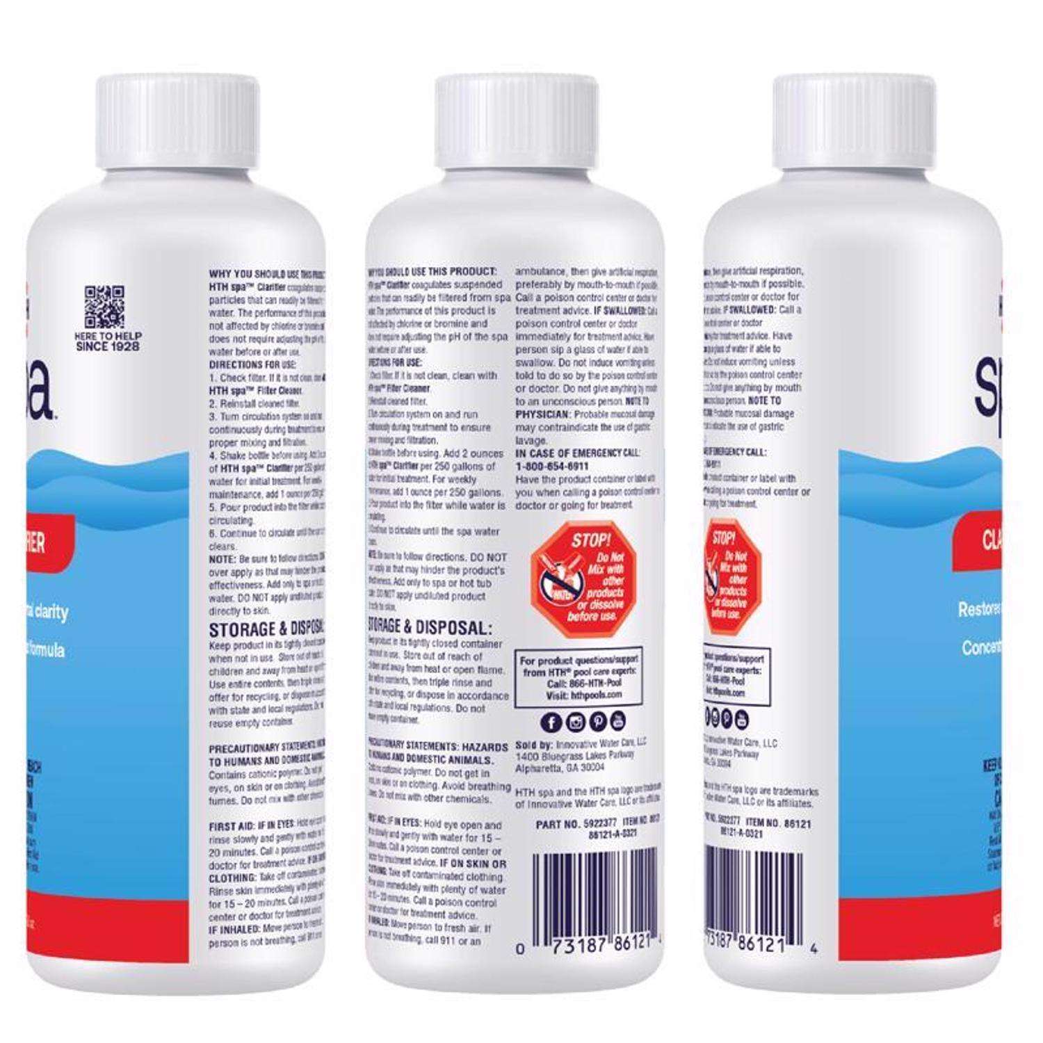 HTH Spa Clear Chlorinating Sanitizer: The Ultimate Spa Water Maintenance  Solution 