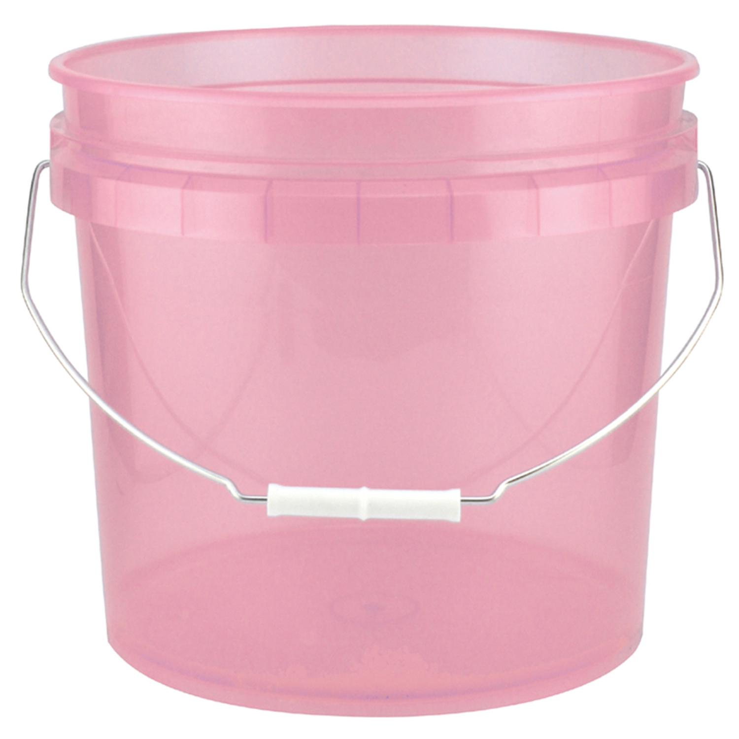 plastic bucket with lid and handle