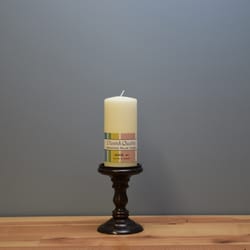 JANDE BLOKLYS Ivory Unscented Scent Pillar Candle