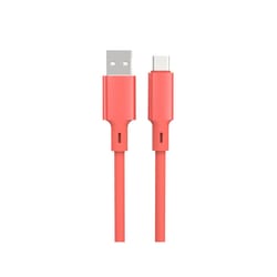 A.S.K USB to Type C Cable 12 ft. Red