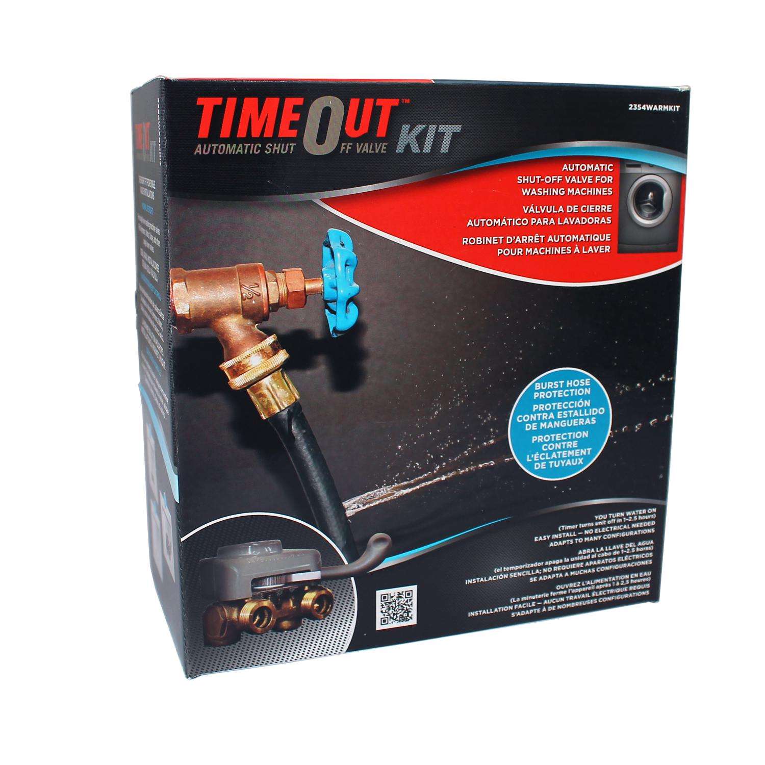 1/2 in. Brass Washing Machine Automatic Timer Valve with Installation Box
