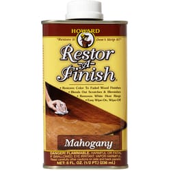 Howard Restor-A-Finish Semi-Transparent Mahogany Oil-Based Wood Restorer 8 oz