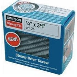 Simpson Strong-Tie Strong-Drive No. 3 Sizes X 3-1/2 in. L Star Hex Head Structural Screws 1.1 lb 25
