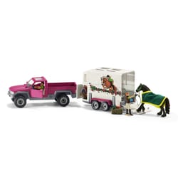 Schleich Horse Club Pick Up w/Horse Box Toy Multicolored