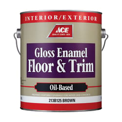 Ace Gloss Brown Oil-Based Floor Paint 1 gal