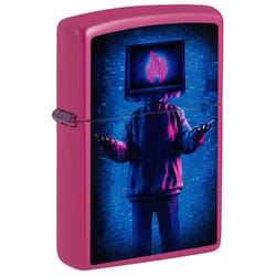 Zippo Pink Flame TV Man Lighter 2 oz 1 pk