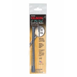 Olson 5 in. Carbon Steel Scroll Saw Blade 15 TPI 6 pk