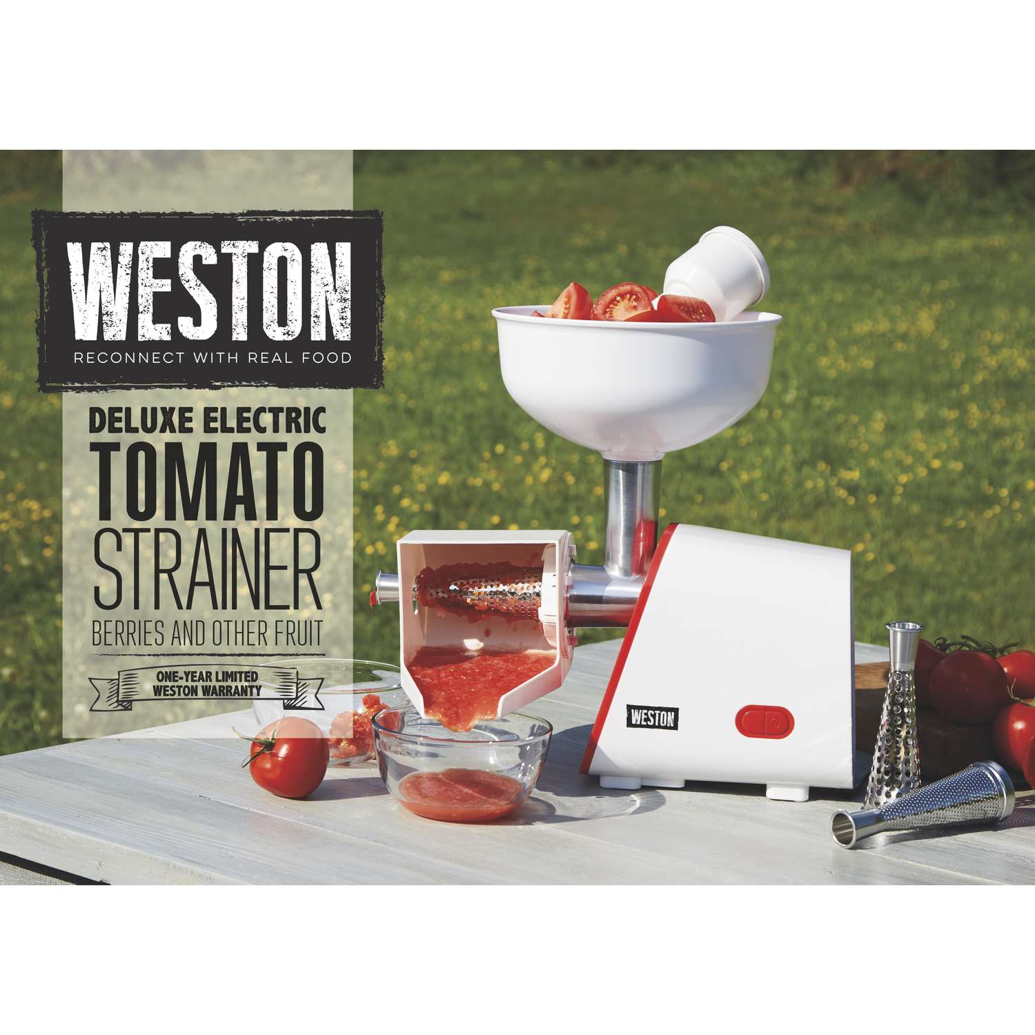 Weston Multicolored Plastic/Stainless Steel 128 oz Electric Tomato