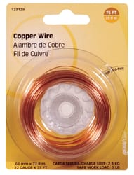 HILLMAN 75 ft. L Copper 22 Ga. Hobby Wire