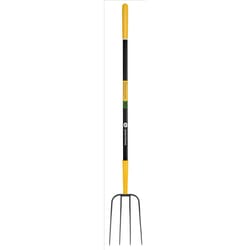 John Deere 4 Tine Steel Manure Fork 48 in. Fiberglass Handle