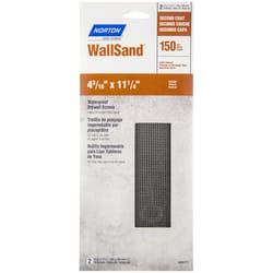 Norton WallSand 11-1/4 in. L X 4-3/16 in. W 150 Grit Silicon Carbide Waterproof Drywall Screen 2 pk
