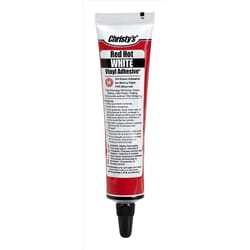 Christy's Red Hot White Adhesive and Sealant For PVC/Vinyl 1.5 oz