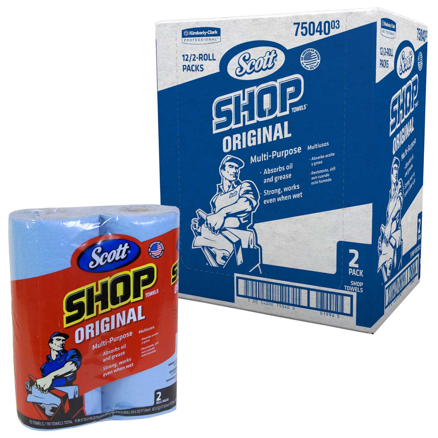 Scott Paper Shop Towels 10.4 in. W x 11 in. L 2 pk Ace Hardware