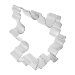 R&M International Corp Oak Leaf 4 in. W X 5 in. L Cookie Cutter Silver 1 pc