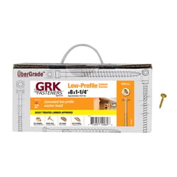 GRK Fasteners No. 8 X 1-1/4 in. L Star Coated W-Cut Cabinet Screws 4000 pk