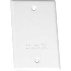 Sigma Engineered Solutions Rectangle Stamped Steel 1 gang 4.52 in. H X 2.77 in. W Flat Box Cover