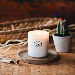 The Rustic House White Cactus Bloom Scent Candle 8 oz