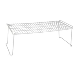 Grayline Life Organized 7-1/2 in. H X 10 in. W X 22 in. L PE Coated White Stackable Shelf