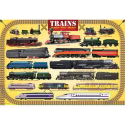 Eurographics Trains Jigsaw Puzzles Multicolored 100 pc