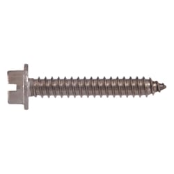 HILLMAN No. 12 Ga. X 2 in. L Slotted Hex Head Sheet Metal Screws 100 pk