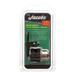 Jacobs 1/2 in. in. Drill Chuck 1/2 in. 3-Flat Shank 1 pc