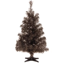 National Tree Company 3 ft. Full Black Tinsel Christmas Tree