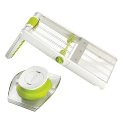 Chef'n SleekSlice Green/White Plastic/Stainless Steel Collapsible Mandoline