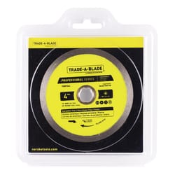 Trade A Blade 4 in. D X 5/8 and 7/8 in. Diamond Continuous Rim Blade 1 each