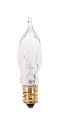 Satco 7.5 W CAC Chandelier Incandescent Bulb E12 (Candelabra) Soft White 1 pk