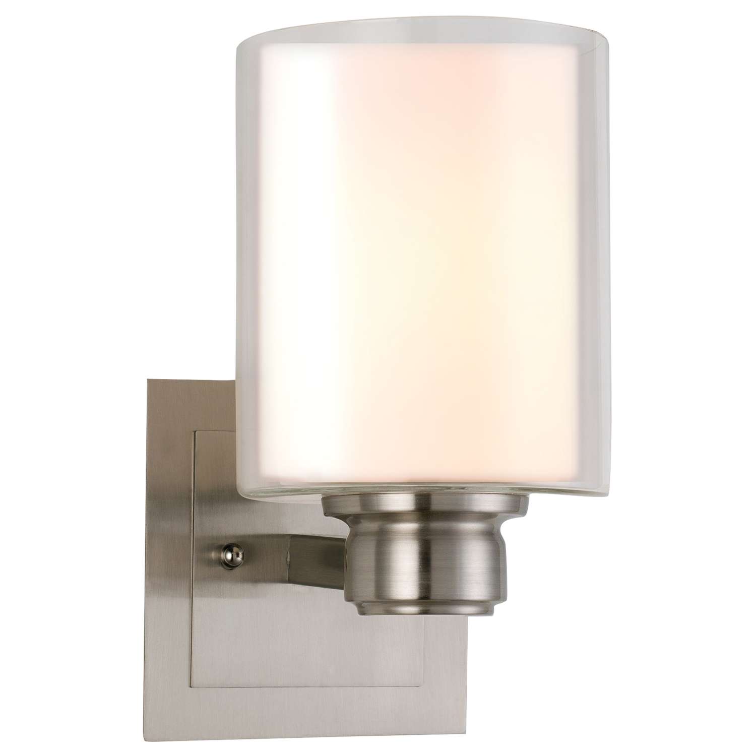 Design House 10.3 in. H X 5.5 in. W Satin Nickel Light Fixture - Ace ...