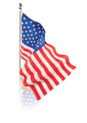 Valley Forge American Flag Kit 36 in. H X 60 in. W