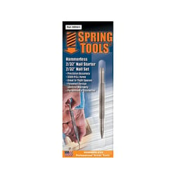 Spring Tools 2/32 in. Hammerless Nail Starter and Nail Set 1 pc