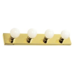 Design House Polished Brass 4 lights Bath Light Surface