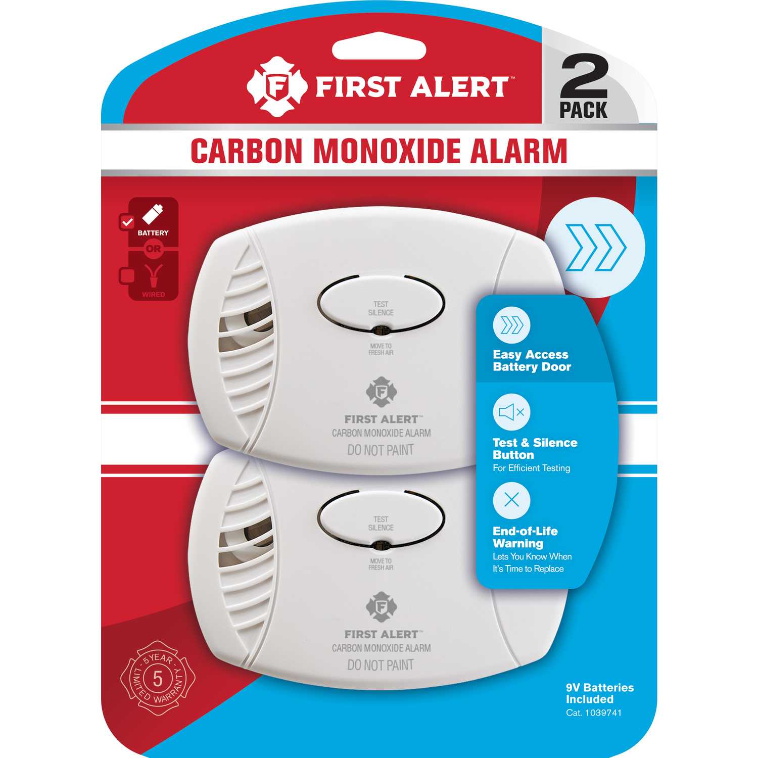 First Alert BatteryPowered Electrochemical Carbon Monoxide Detector
