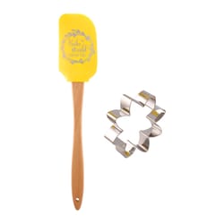 R&M International Corp Silicone/Steel Spatula/Cookie Cutter Set