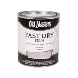 Old Masters Semi-Transparent Aged Oak Oil-Based Alkyd Fast Dry Wood Stain 1 qt