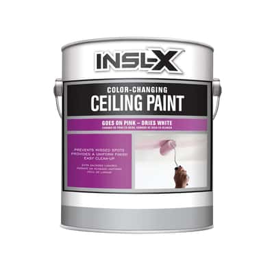 Insl X Flat White Color Changing Ceiling Paint Interior 1 Gal Ace Hardware