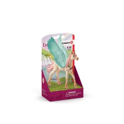Schleich Bayala Decorated Unicorn Pegasus Foal Toy Plastic Blue/Pink