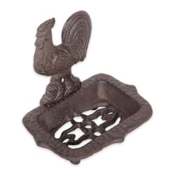 Zingz & Thingz Brown Cast Iron Soap Dish