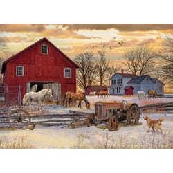 Cobble Hill Winter On The Farm Jigsaw Puzzle 1000 pc