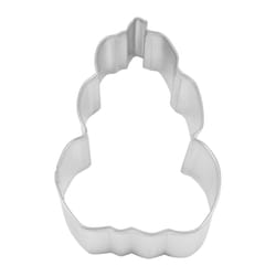 R&M International Corp 4 in. L Stacked Pumpkin Cookie Cutter Silver 1 pc