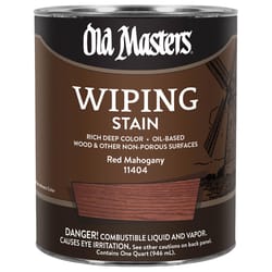 Old Masters Semi-Transparent Red Mahogany Oil-Based Wiping Stain 1 qt